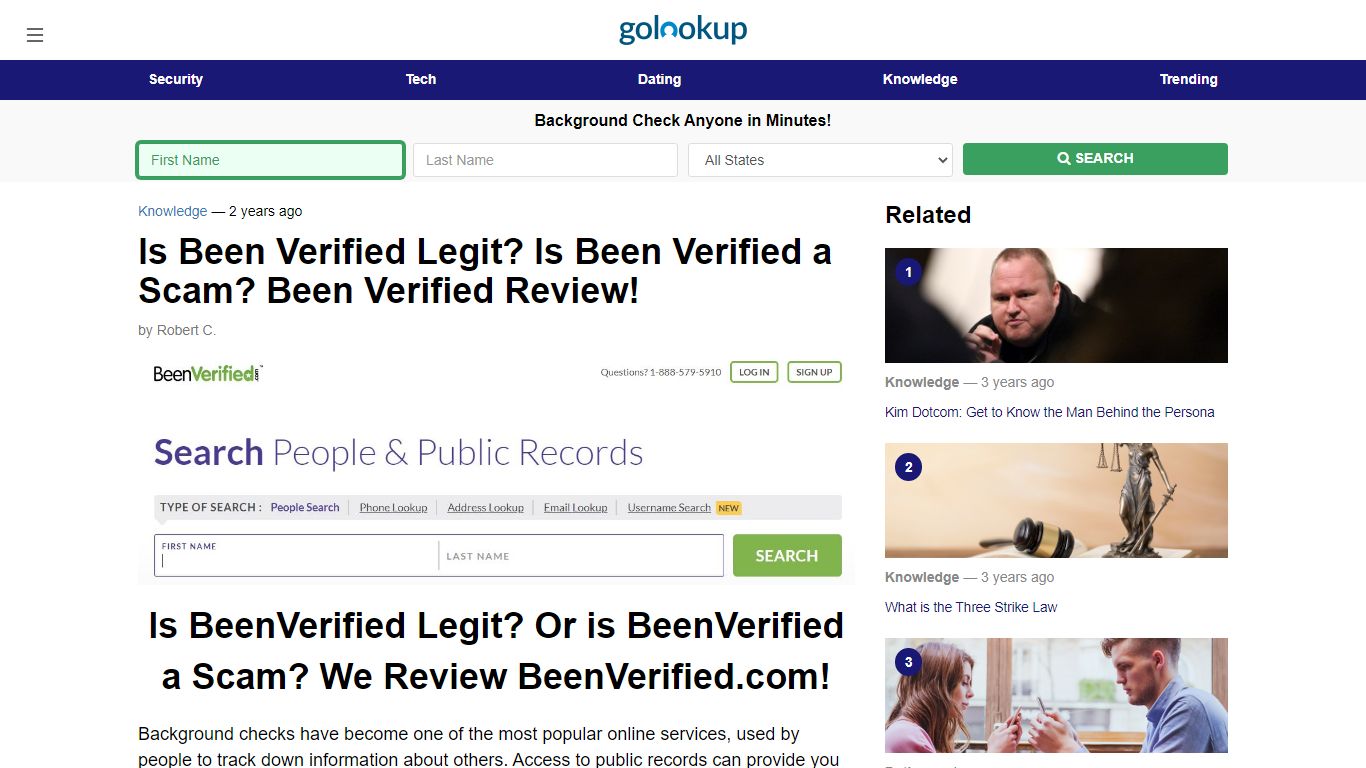 BeenVerified Cost, Is Been Verified Legit, BeenVerified App - GoLookUp